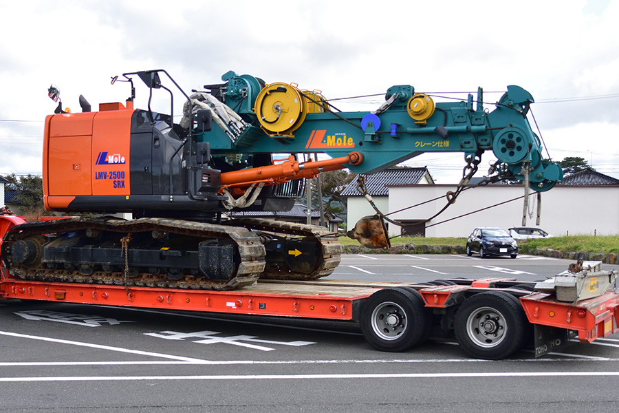 重機運搬用トレーラー(重トレ)